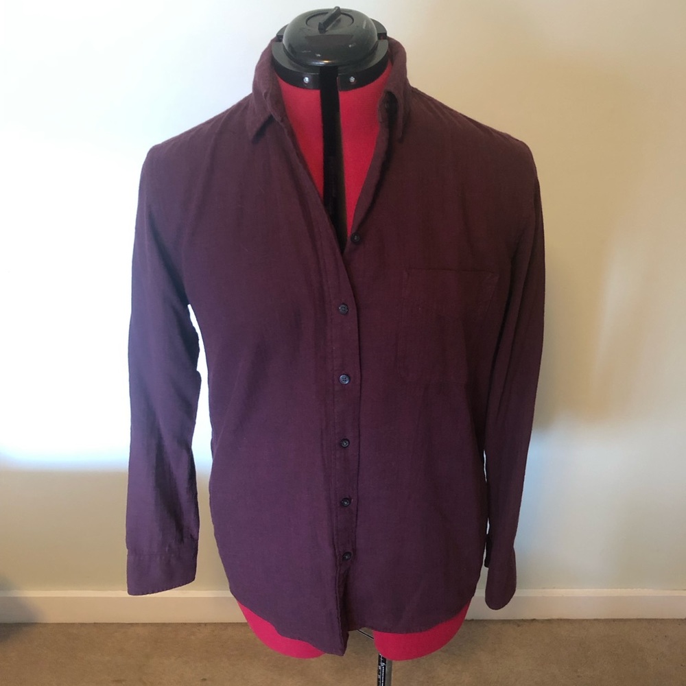 Uni Qlo button up long sleeve